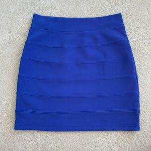 H&M Blue Bandage Skirt Sz 4